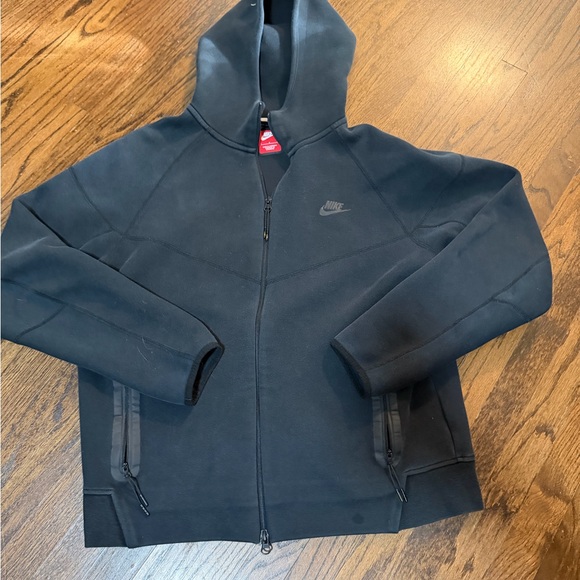 Nike Men's Black Full-Zip Hooded Jacket - Picture 6 of 10